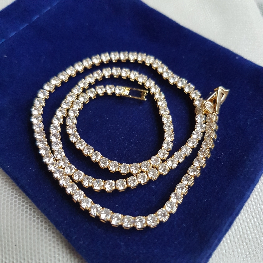 Swarovski Elements 18Gold Plated Delicate Tennis Bracelet NEW - Picture 12 of 17